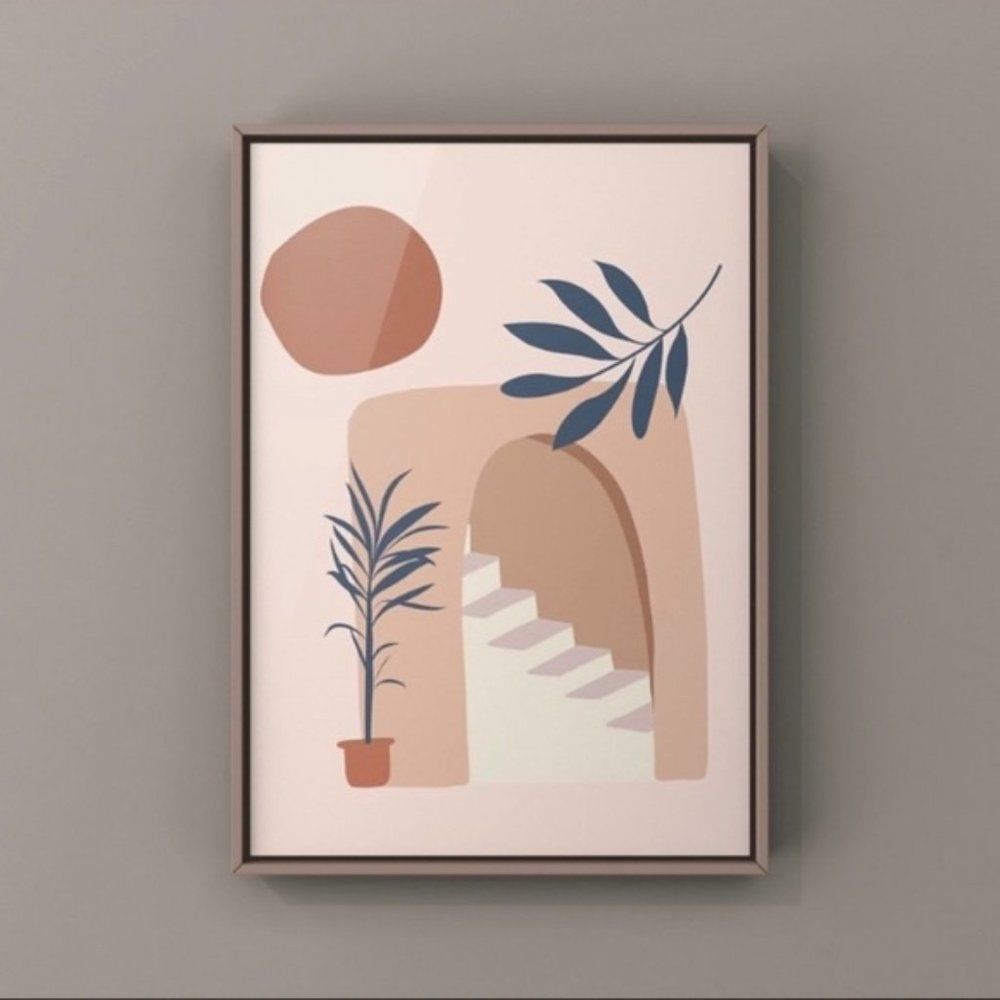 Modern minimalist boho abstract wall art prints
